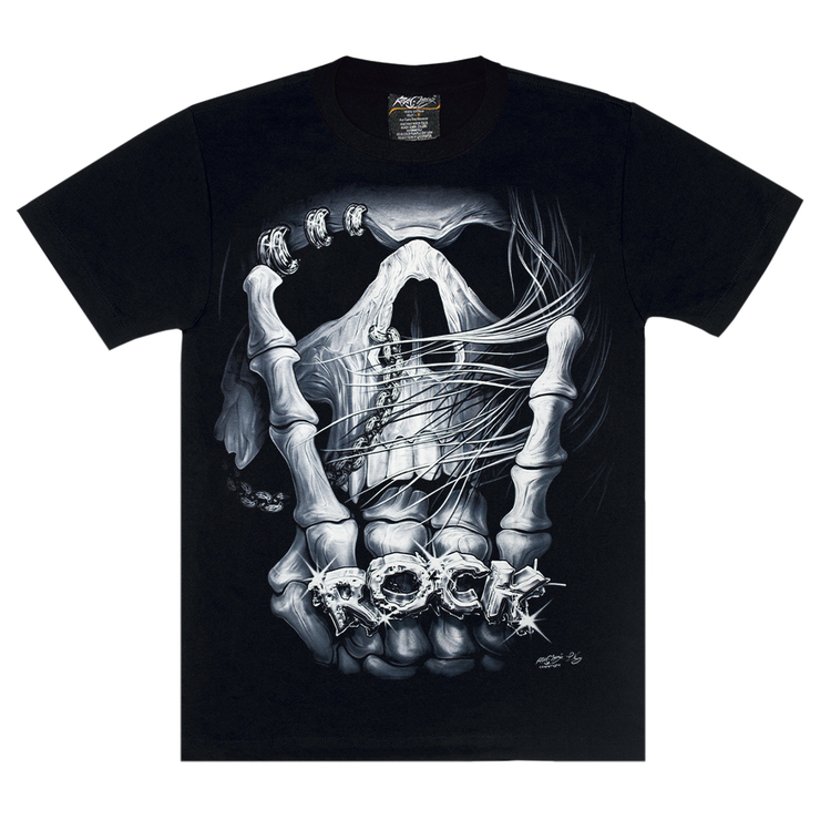 Футболка Skull and Sign of the Horns (ROCK) (светится в темноте) Футболка Skull and Sign of the Horns (ROCK) (светится в темноте)