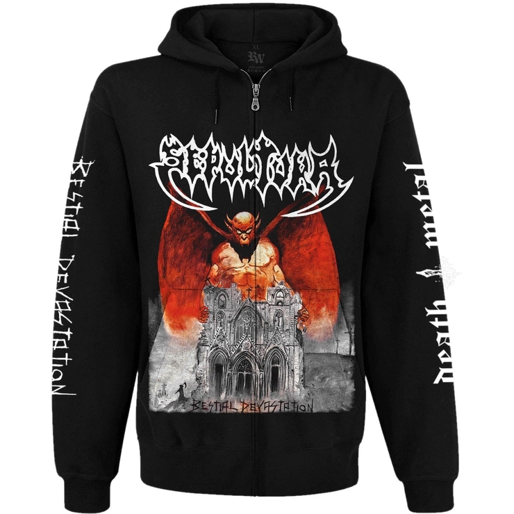 Худі Sepultura "Bestial Devastation" на блискавці