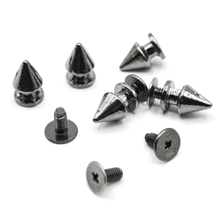 Шип фигурный 11 мм цвет графитовый (5 штук)