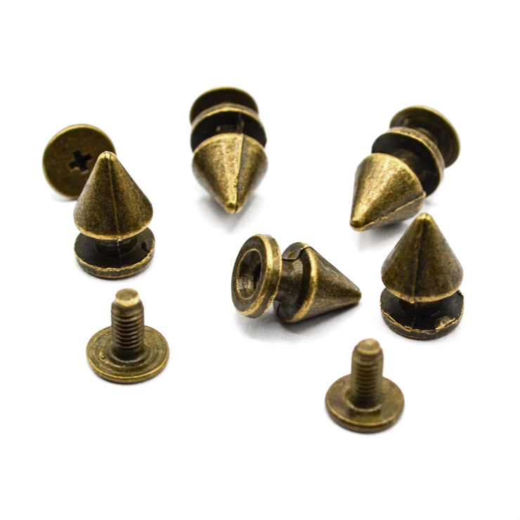 Шип фигурный 11 мм цвет бронзовый (5 штук)