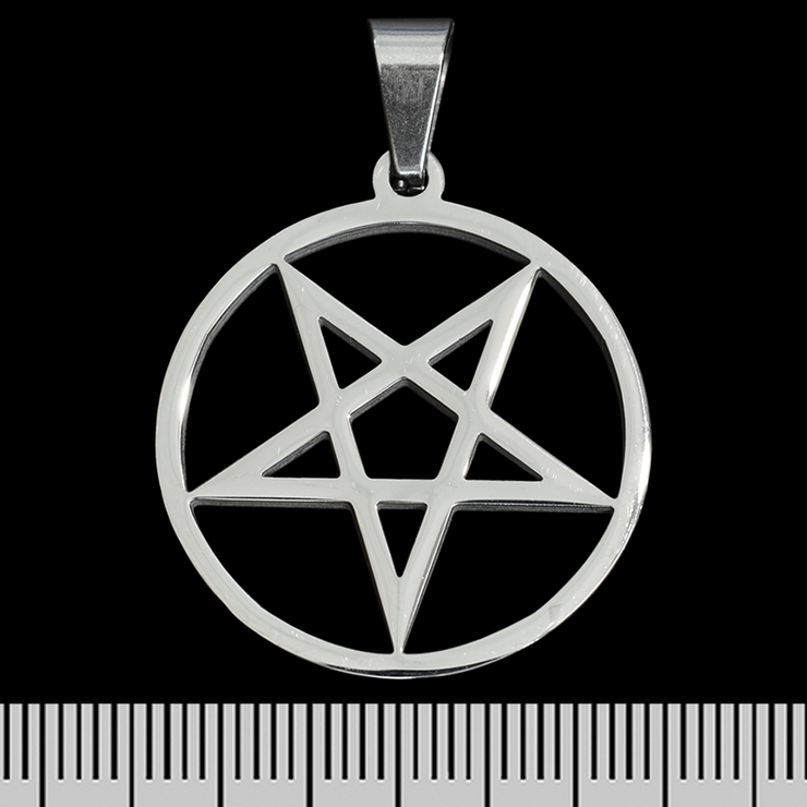 Кулон Перевернутая пентаграмма в кольце (ptsb-178) Кулон Перевернутая пентаграмма в кольце (ptsb-178)