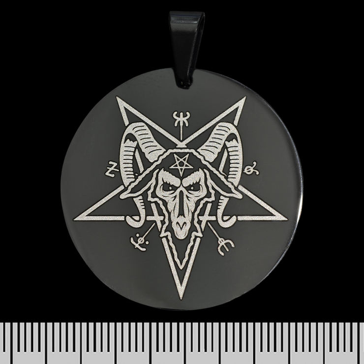 Кулон Печатка Бафомета (чорний) (ptsb-180) Кулон Печатка Бафомета (чорний) (ptsb-180)