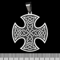 Кулон Кельтский крест с узором, фигурный (ptsb-198)