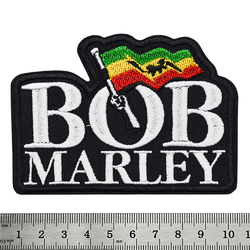 Нашивка Bob Marley (logo with flag)
