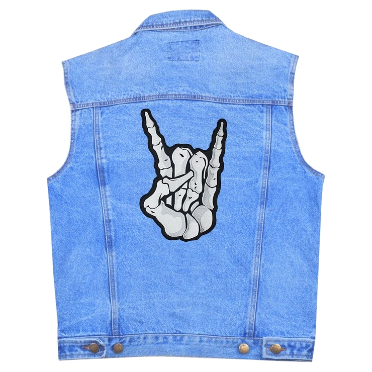 Нашивка термо Skeleton Sign of the Horns наспинна (thps-073) Нашивка термо Skeleton Sign of the Horns наспинна (thps-073)