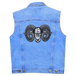 Нашивка термо Ram Head наспинная (thps-086) Нашивка термо Ram Head наспинная (thps-086)