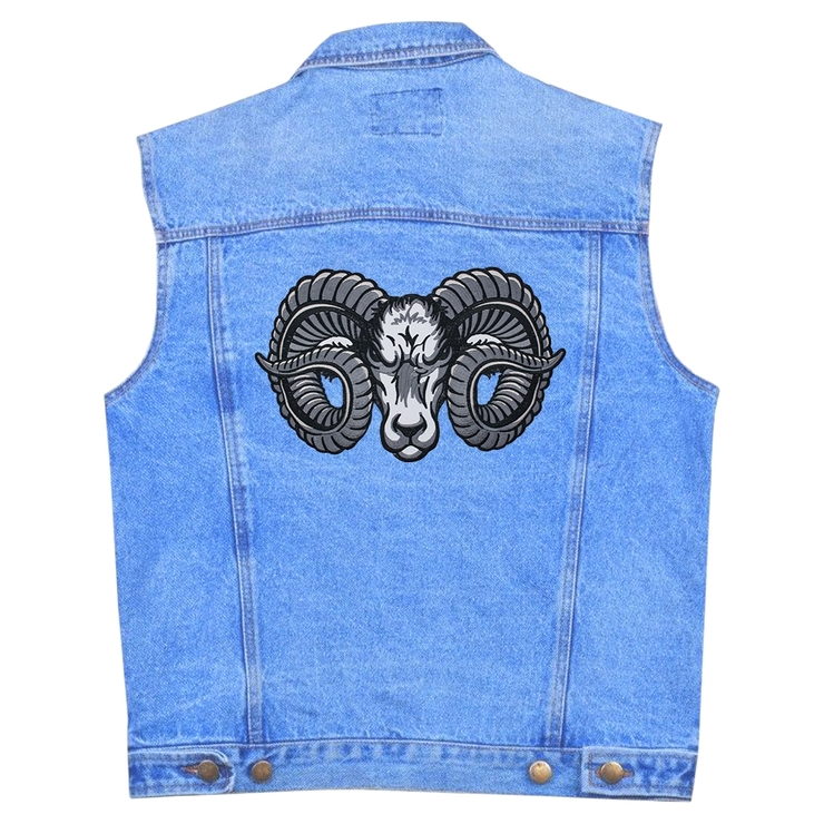 Нашивка термо Ram Head наспинная (thps-086) Нашивка термо Ram Head наспинная (thps-086)