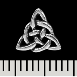 Серьга-гвоздик Трикветр (серебро, 925 проба) (sn-054)