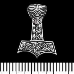 (sp-116) Кулон Молот Тора з візерунком (срібло, 925 проба)