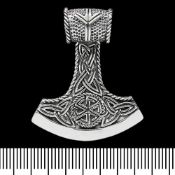 Кулон Топор Перуна с Коловоротом (серебро, 925 проба) (sp-127)