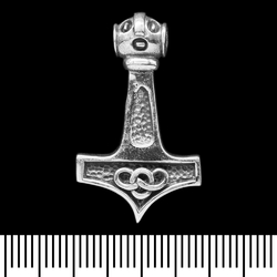 (sp-132) Кулон Молот Тора з символом Нескінченності (срібло, 925 проба)