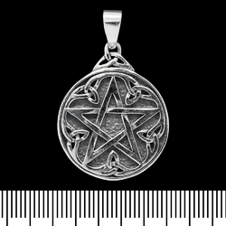 Кулон Пентаграмма с кельтским узором (серебро, 925 проба) (sp-147)