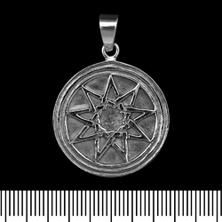 Кулон Нанограмма, Девятиконечная звезда (серебро, 925 проба) (sp-165)