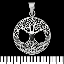 Кулон Иггдрасиль - Дерево Жизни (серебро, 925 проба) (sp-194)