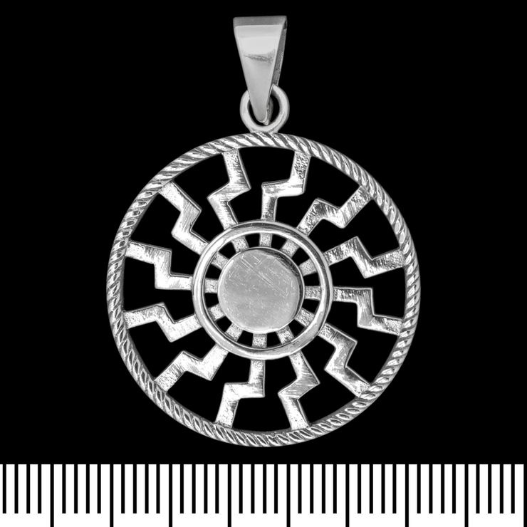 Кулон Чорне Сонце з Сонцем в середині (срібло, 925 проба) (sp-196) Кулон Чорне Сонце з Сонцем в середині (срібло, 925 проба) (sp-196)