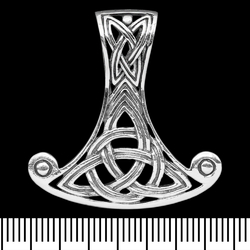 Кулон Секира Перуна с Трикветром (серебро, 925 проба) (sp-211) Кулон Секира Перуна с Трикветром (серебро, 925 проба) (sp-211)