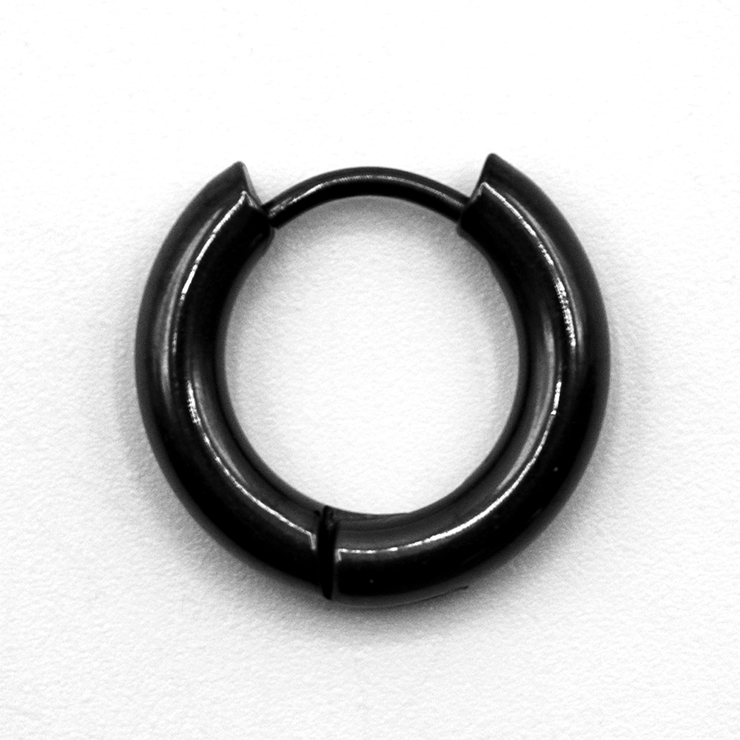 Серьга-кольцо (ea-108) хард-обманка (титан, черный, диаметр 10/16мм) Серьга-кольцо (ea-108) хард-обманка (титан, черный, диаметр 10/16мм)