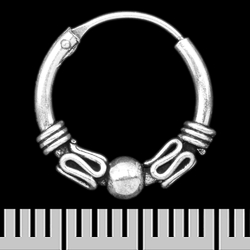 Сережка, кільце з візерунком (eas-179)