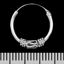 Сережка, кільце з візерунком (eas-183)