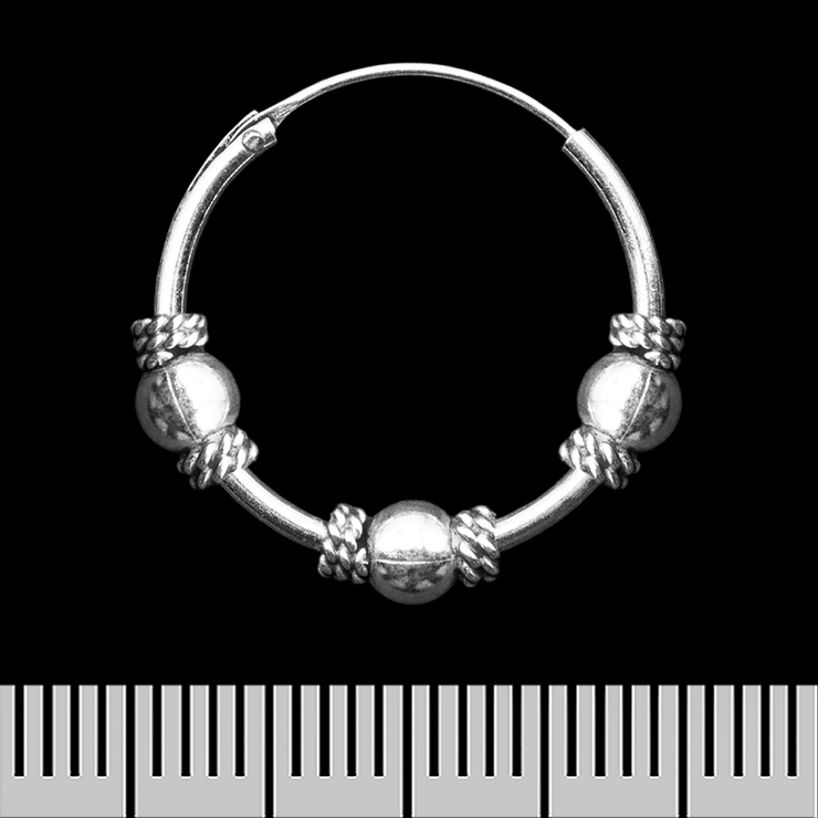 Сережка, кільце з візерунком (eas-185)