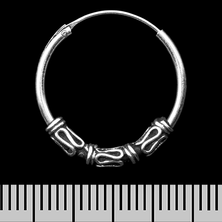 Сережка, кільце з візерунком (eas-187) Сережка, кільце з візерунком (eas-187)