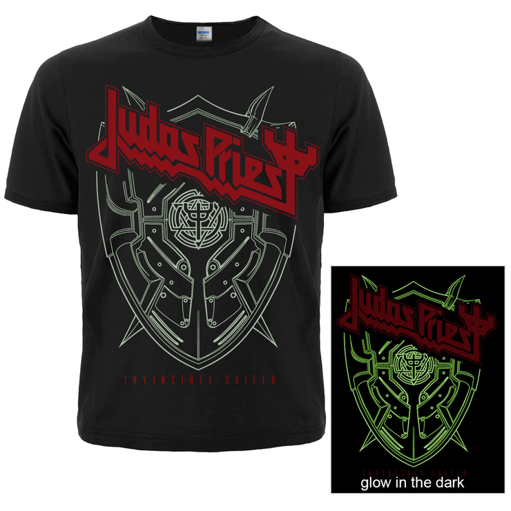 Футболка Judas Priest "Invincible Shield" (світиться в темряві)