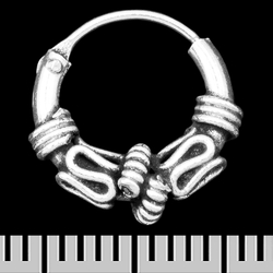 Сережка, кільце з візерунком (eas-193)