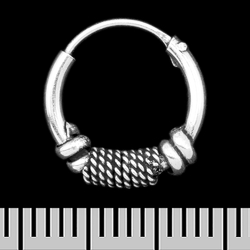 Сережка, кільце з візерунком (eas-200)