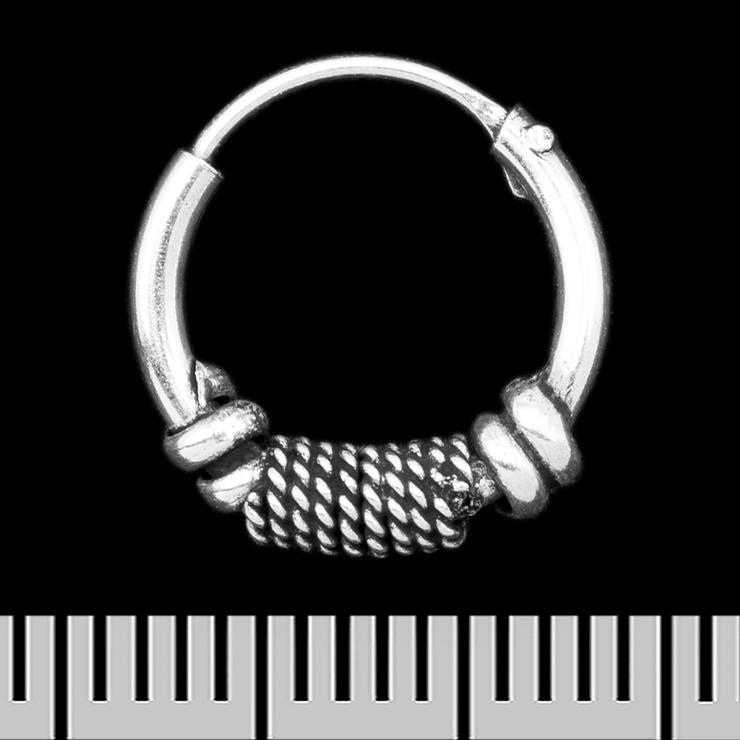 Сережка, кільце з візерунком (eas-200)