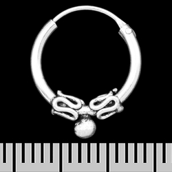 Сережка, кільце з візерунком (eas-199)