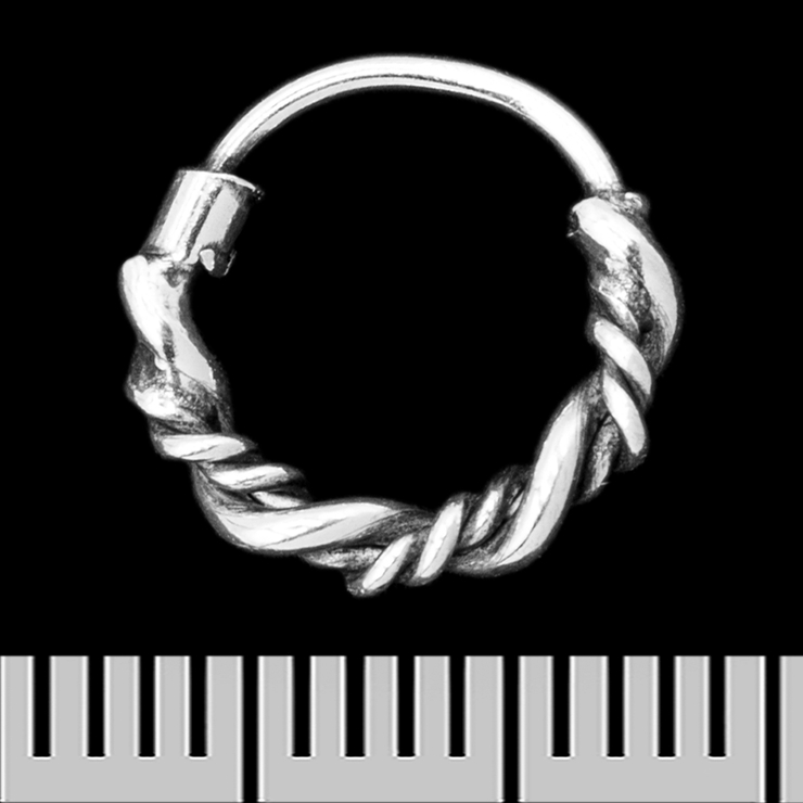 Серьга, кольцо с узором (eas-118)