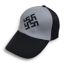 Бейсболка сіро-чорна Квітка Папороті Бейсболка сіро-чорна Квітка Папороті