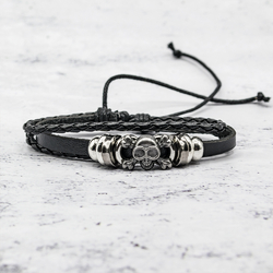Браслет BEL-201 Череп Чорна мітка Браслет BEL-201 Череп Чорна мітка