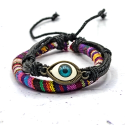 Браслет Глаз с цветным узором BEL-228