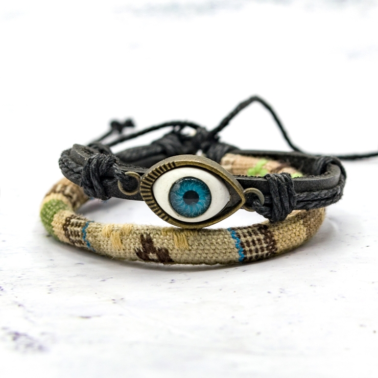Браслет Глаз с этническим узором BEL-233