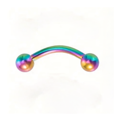 Банан, кульки (медична сталь, хамелеон) b-036