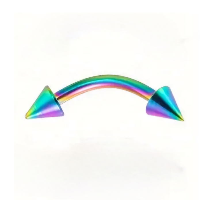 Банан, шипи (медична сталь, хамелеон) b-037