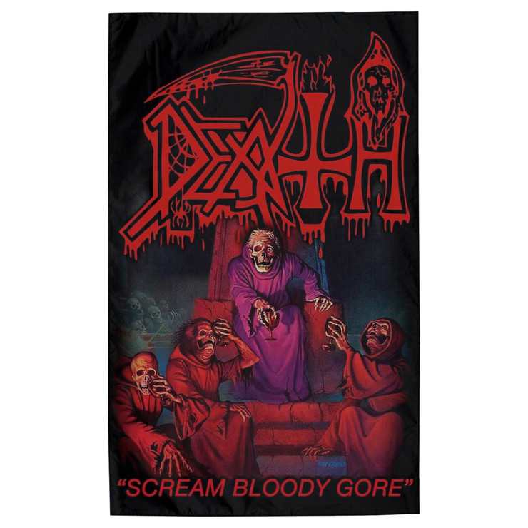 Прапор Death "Scream Bloody Gore" настінний sfc-049 Прапор Death "Scream Bloody Gore" настінний sfc-049