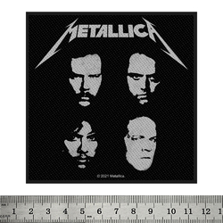 Нашивка ткана Metallica "The Black Album" (faces of band) (ofp-005)