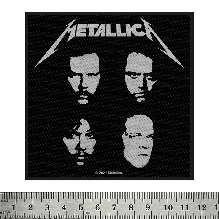 Нашивка ткана Metallica "The Black Album" (faces of band) (ofp-005) Нашивка ткана Metallica "The Black Album" (faces of band) (ofp-005)
