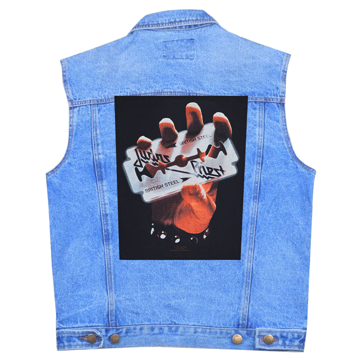 Нашивка наспинная катаная Judas Priest "British Steel" (olbp-008) Нашивка наспинная катаная Judas Priest "British Steel" (olbp-008)