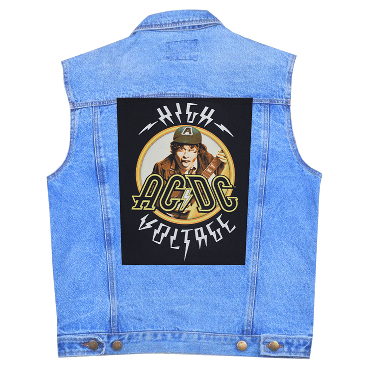 Нашивка наспинная катаная AC/DC "High Voltage" (olbp-019) Нашивка наспинная катаная AC/DC "High Voltage" (olbp-019)