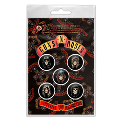 Подарочный набор значков GUNS N` ROSES - APPETITE FOR DESTRUCTION (iol-008) Подарочный набор значков GUNS N` ROSES - APPETITE FOR DESTRUCTION (iol-008)