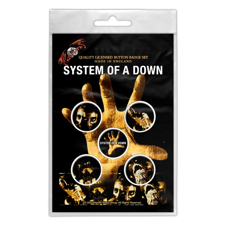 Подарунковий набір значків SYSTEM OF A DOWN - HAND (iol-012) Подарунковий набір значків SYSTEM OF A DOWN - HAND (iol-012)