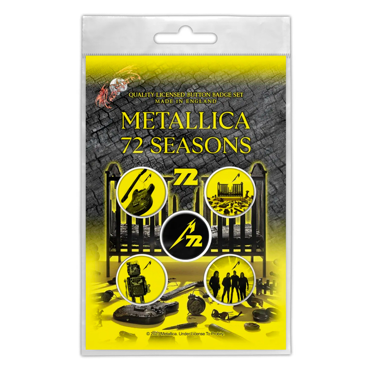Подарунковий набір значків METALLICA - 72 SEASONS (iol-015) Подарунковий набір значків METALLICA - 72 SEASONS (iol-015)