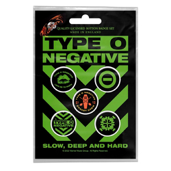 Подарунковий набір значків TYPE O NEGATIVE - SLOW, DEEP & HARD (iol-018) Подарунковий набір значків TYPE O NEGATIVE - SLOW, DEEP & HARD (iol-018)