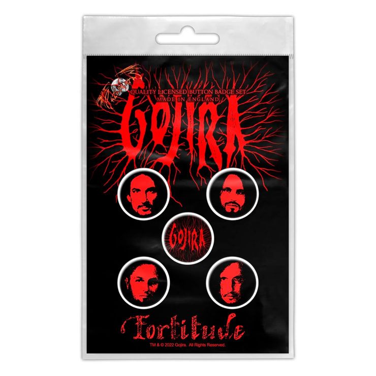 Подарунковий набір значків GOJIRA - FORTITUDE (iol-022) Подарунковий набір значків GOJIRA - FORTITUDE (iol-022)
