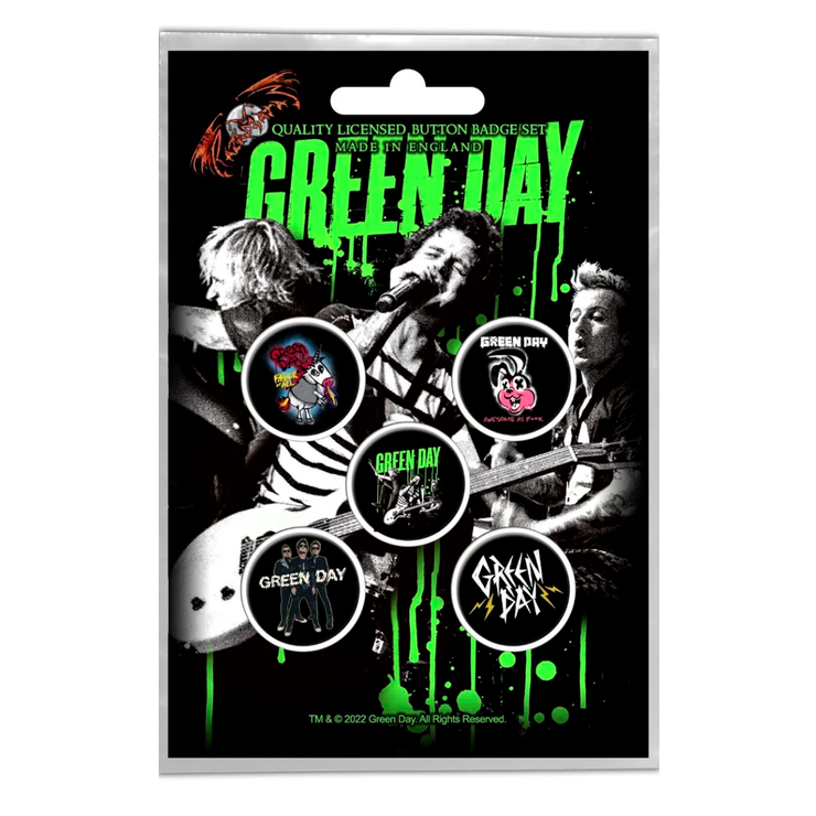 Подарочный набор значков GREEN DAY - REVOLUTION (iol-025) Подарочный набор значков GREEN DAY - REVOLUTION (iol-025)