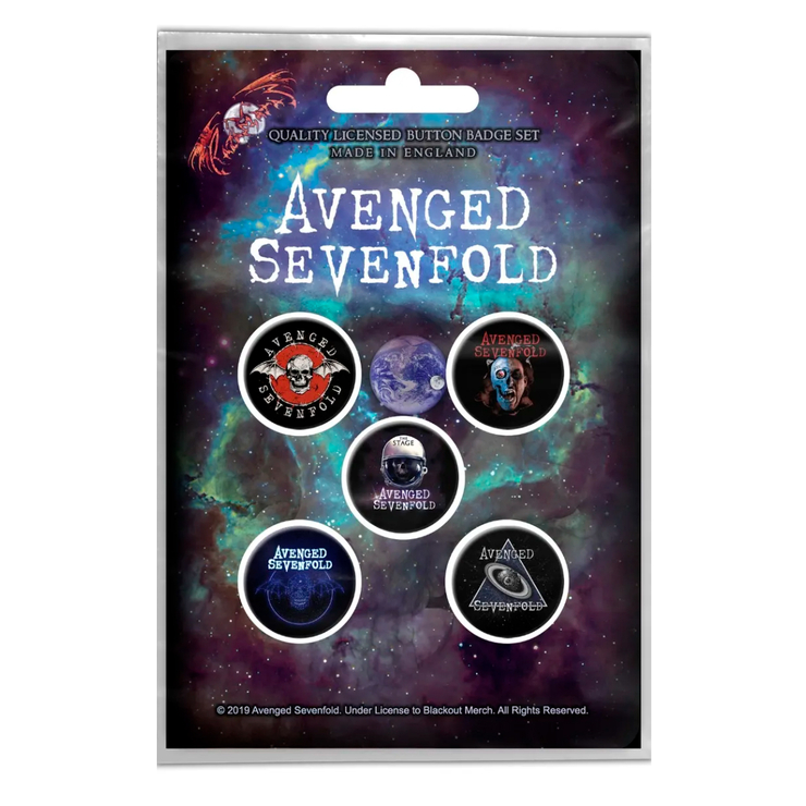 Подарунковий набір значків AVENGED SEVENFOLD - THE STAGE (iol-049)