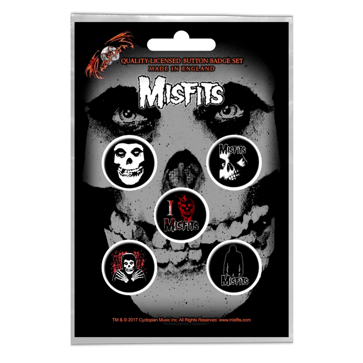 Подарочный набор значков MISFITS - SKULL (iol-053) Подарочный набор значков MISFITS - SKULL (iol-053)